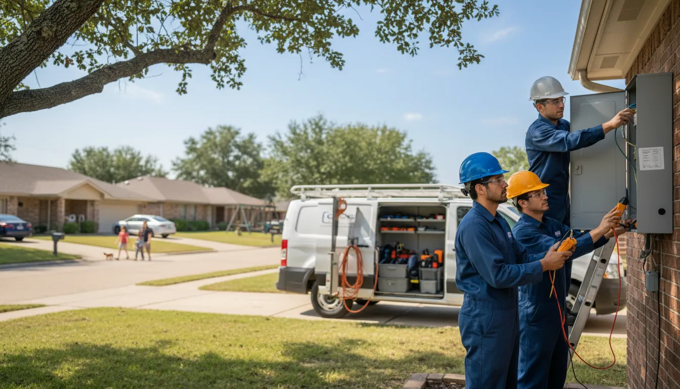 Certified electrician providing emergency electrical services in Endicott, NE
